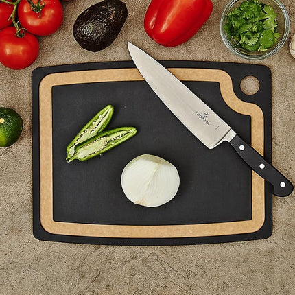 Epicurean Gourmet Series Cutting Board with Juice Groove 14.5-Inch by 11.25-Inch, Slate/Natural
