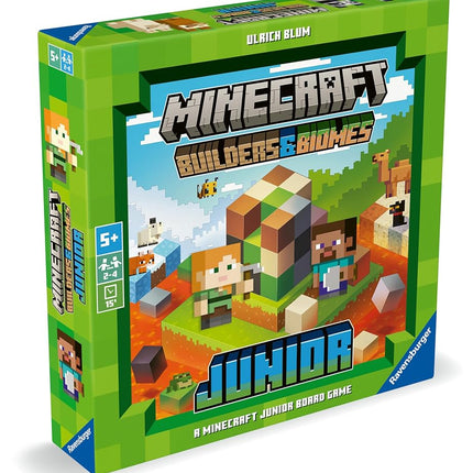 Ravensburger Minecraft Gifts for Boys - Builder & Biomes Junior Board Game for Kids Age 5 Years Up