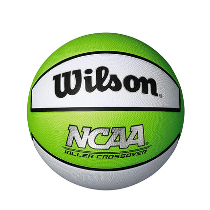 WILSON NCAA Killer Crossover Outdoor Basketball - Size 5-27.5", Lime/White