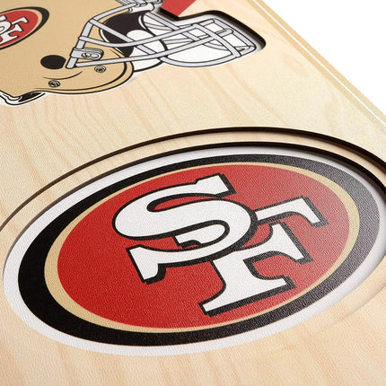 NFL San Francisco 49ers Levi's Stadium Banner 3D de estadio-8x32Banner 3D de estadio - 8"x 32", Colores del equipo, 8" x 32"