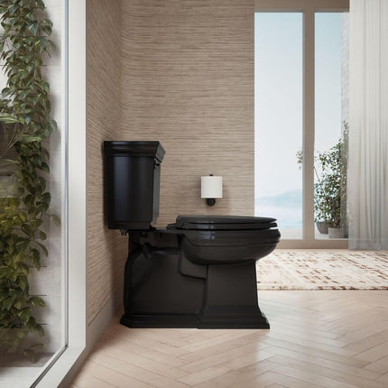 Kohler 75796-RL-7 Cachet Nightlight Readylatch Quiet-Close Elongated Toilet Seat, Black Black