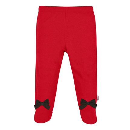 NFL Baby Girls' 3Pc Bodysuit, Footed Pant, & Cap Set, Tampa Bay Buccaneers, 6-9 Months