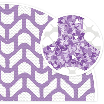 3M Xtract Cubitron II Net Disc 710W,Dust Free Sanding, 80+, 120+, 180+, 220+, 240+, 320+, 5 in x NH (127 mm x NH),1 Multipack with 12 Discs, Purple