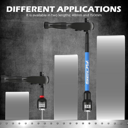 SEDY 41-Piece Metric & SAE 1/4" Magnetic Nut Driver Bit Set, CR-V Steel, 48mm & 150mm, Universal Socket, Ratchet Wrench, Quick-Change Bit Holder for Mechanics, Electricians, DIY