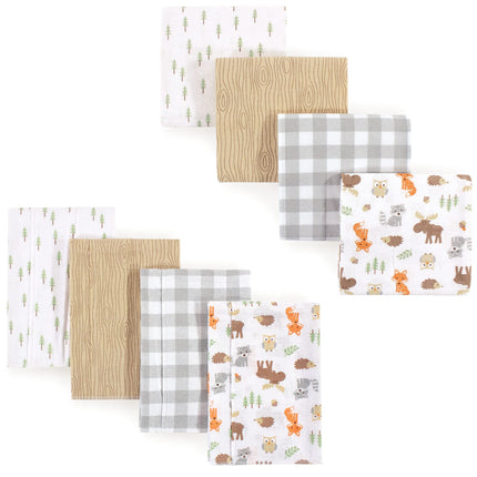 Hudson Baby Unisex Baby Cotton Flannel Burp Cloths