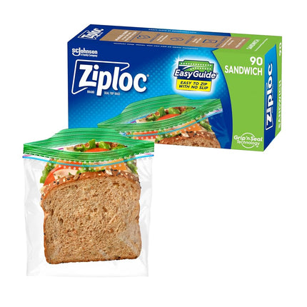 Ziploc Sandwich Bags with New Grip 'n Seal Technol