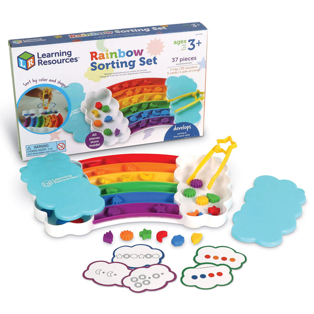 Learning Resources Rainbow Sorting Set, 37-Piece, 