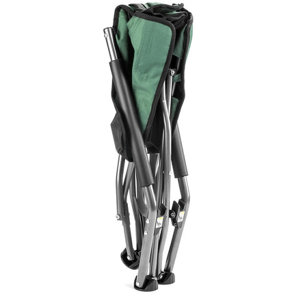 Cascade Mountain Tech Camping Chair - Low Profile Folding Chair for Camping, Beach, Picnic, Barbeques, Sporting Event with Carry Bag, Black