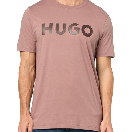 Hugo Men's Print Logo Short Sleeve T-Shirt, Twilig