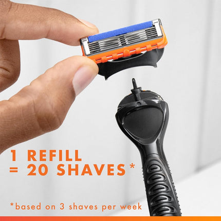 Gillette Fusion5 Power Razor Blades for Men, 5-Blade Razor Refills, 10 Count