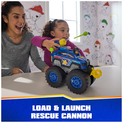 Patrulla Canina: Vehículo de Rescate Power Haulin' Cruiser de Chase, Camión de Juguete con Lanzador, Cabrestante Motorizado, Luces y Sonidos, Juguetes para Niños y Niñas a Partir de 3 Años