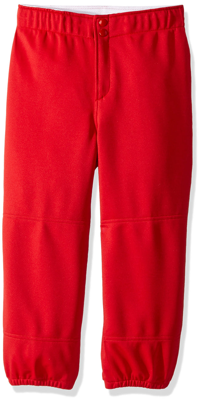 Mizuno Girls Unbelted Padded Pant (Medium, Red)