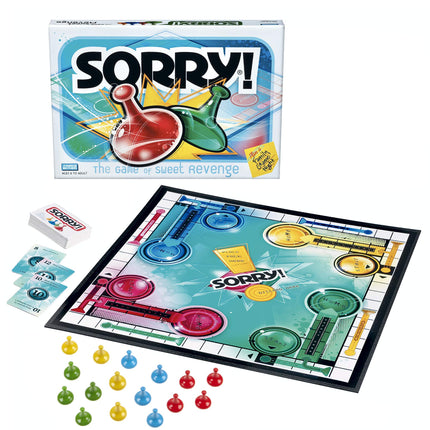 Hasbro Gaming Sorry! Juego de Mesa Familiar de Parker Brothers para 2 a 4 Jugadores de 6 Años en Adelante (Exclusivo de Amazon)