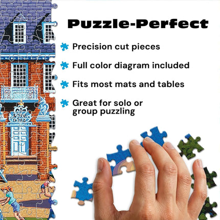 Buffalo Games Dowdle New Orleans 1000 Piece Jigsaw Puzzle for Adults – Colorful City Scene, Premium Puzzle Board, 26.75 x 19.75 in