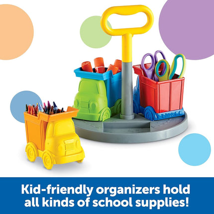 Learning Resources Create-a-Space Kiddy Centre Trucks, Kids Art Supply Storage, Caddy Playroom Organisation, Classroom Organisation, School Supplies Organiser, 5 Pieces, Age 3+