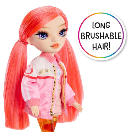 Rainbow High Sparkle & Shine Doll - Dawn - 28 cm Fashion Doll with Coral Hair and Magic Bubbles in The Legs, Colour, for Styling and Play, Collectable, for Children from 4 to 12 Years