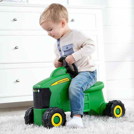 John Deere Ride On Toys Sit 'N Scoot Activity Tractor for Kids Ages 18 Months and Up, Green