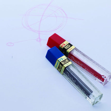 Pentel PPR Cases of 12 Red Refill Leads for Mechanical Pencils 0.5 mm
