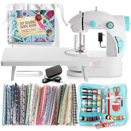 CraftBud Máquinas de coser, azul, juego premium