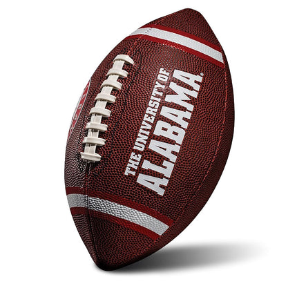 Franklin Sports Alabama Crimson Tide Kids NCAA Youth Football - Official College Team Football with Team Logos - Junior Size Football