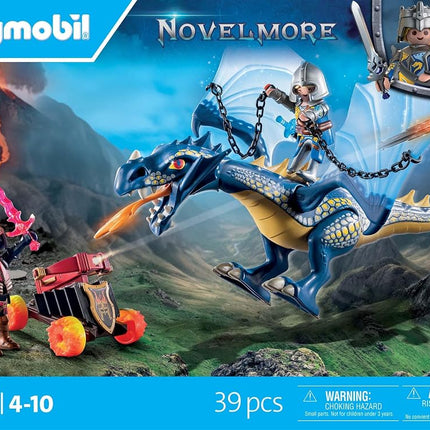 Playmobil 71644 Knights of Novelmore: Dragon Combat, medieval castle and knights’ toy, fun imaginative role-play, playset suitable for children ages 5+