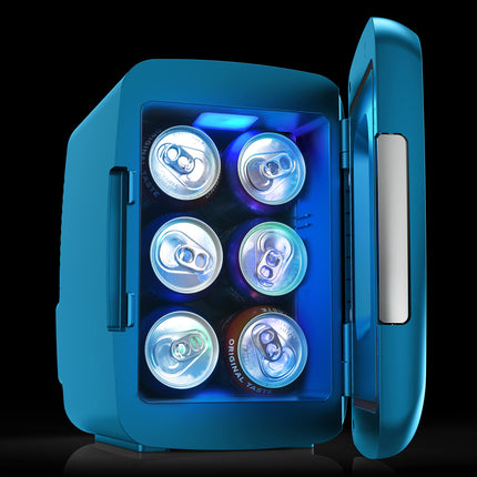 Frigidaire EFMIS179 Gaming Light Up Mini Beverage Refrigerator, Blue