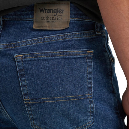 Wrangler Men's Regular Fit Comfort Flex Waist Jean, Blue, 34W x 32L