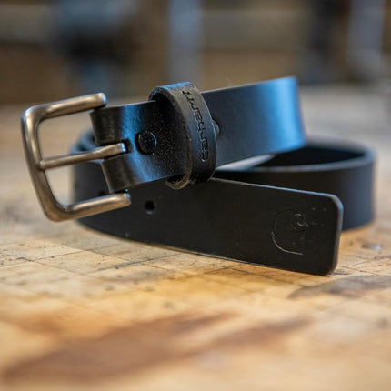 Carhartt Men's Jean Belt, Bridle Leather Classic Buckle (Black), 42