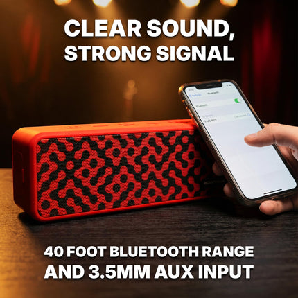 Enceinte Bluetooth portable Rockville Faze – Liaison sans fil TWS, batterie 36 heures