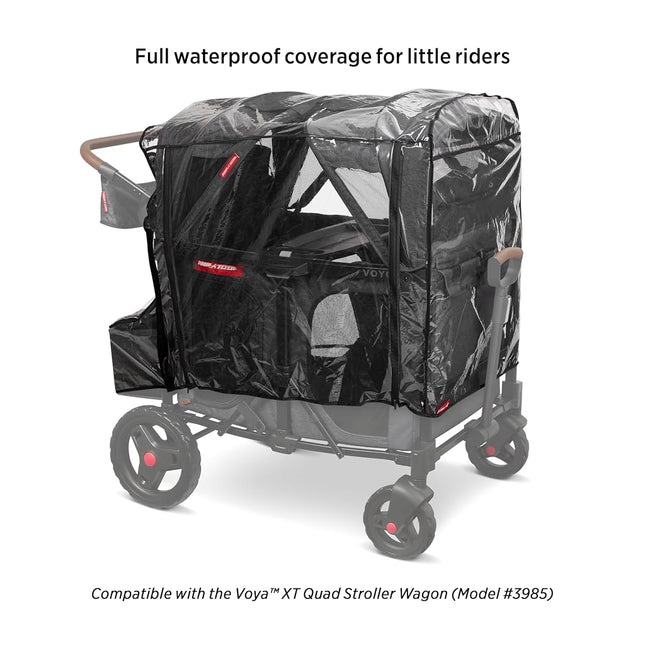Radio Flyer Voya Rain Cover with Bag, Stroller Wagon Rain Cover