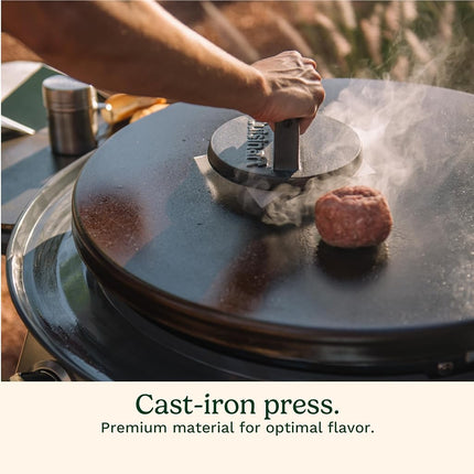 Cuisinart Cast Iron Smashed Burger Kit, 6" Patty, Nonstick False, Dishwasher Safe False