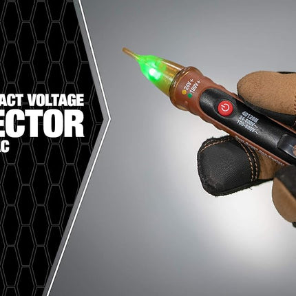 Southwire Tools & Equipment 40126N NCV Dual Range Pen Type Detector with Flashlight, 24-600V AC