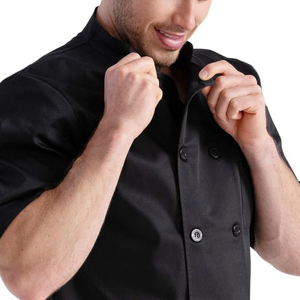 Chef Works Volnay Chef Coat, Black-New, XXXL