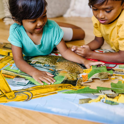Melissa & Doug Building Site Jumbo Jigsaw Floor Puzzle (48 pcs, 2 x 3 feet Long)