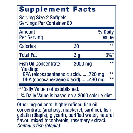 Life Extension Mega Epa Dha Softgels, 120 Count