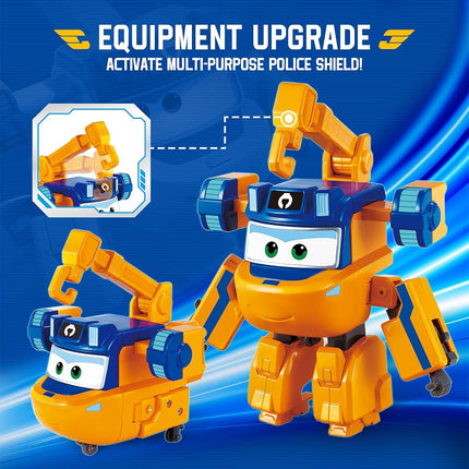 Super Wings YW780234 Transformation Plane Supercharged Marty, 5-Inch Toy Figure for Kids, Toy Plane and Robot Figure for 3+ Years Old Boys Girls