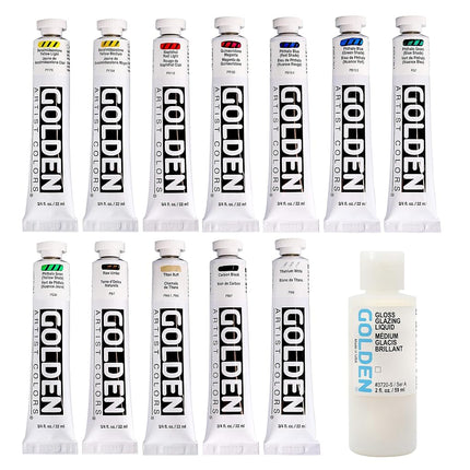 Golden Artist Colors, Heavy Body Acrylics, 12-color Mixing Set