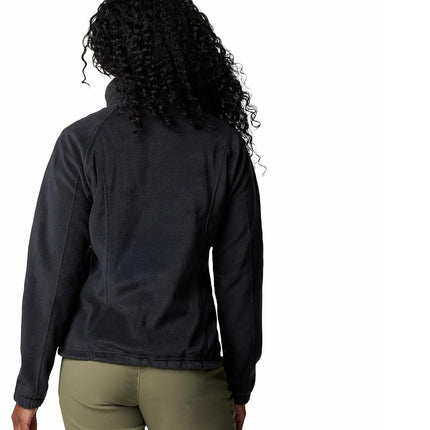 Columbia Women's Benton Springs Full Zip Fleece Jacket, Black, 3X