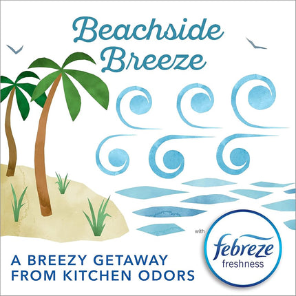 Glad ForceFlex Plus Drawstring 13 Gallon 90ct Beachside Breeze Odor Shield Tall Kitchen Garbage Bags