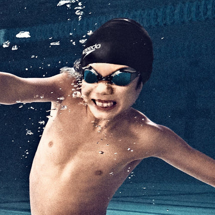 Speedo Unisex-Child Swim Goggles Junior Hyper Flyer Ages 6-14, Pop Purple