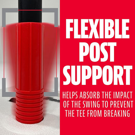 Franklin Sports MLB Kids Teeball Batting Tee + Stand - Adjustable Youth Hitting Tee for Baseball + Teeball - Perfect for Kids + Toddlers, Black/White/Red