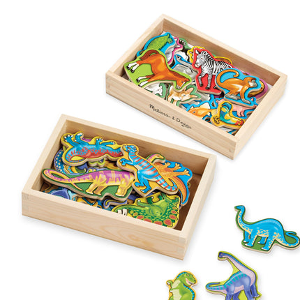 Paquete de animales y dinosaurios magnéticos de Melissa & Doug
