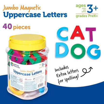 Learning Resources Jumbo Magnetic Uppercase Letters (40 Pc)