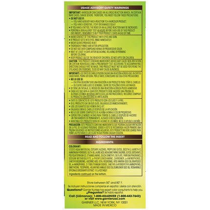 Garnier Nutrisse Nutrisse Tinte Castaño Mediano Dorado Marrón Castaño Mediano Dorado Marrón (Paquete de 3) de Garnier