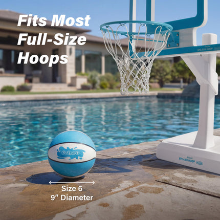 GoSports Balones de Baloncesto Acuático 2 Unidades - Talla 6 (9 Pulgadas), Ideales para Canastas de Baloncesto de Piscina