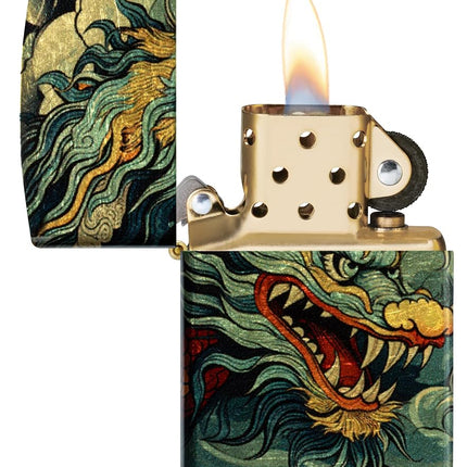Zippo Lighter, Dragon Fusion Design