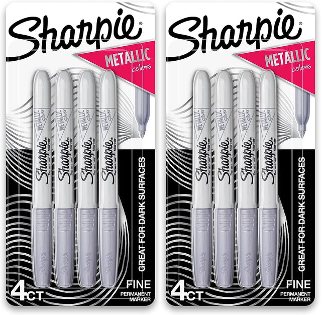Sharpie 39109PP Metallic Permanent Markers, Fine P