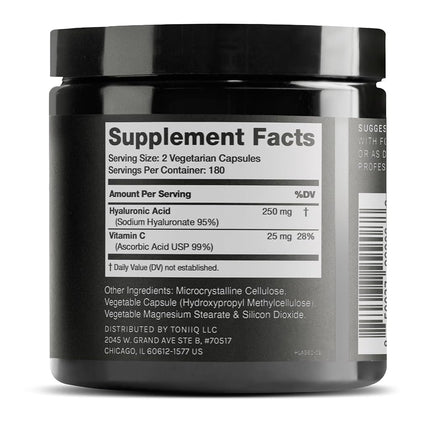 Toniiq Hyaluronic Acid Supplements – Lab Tested 95% Ultra High Purity