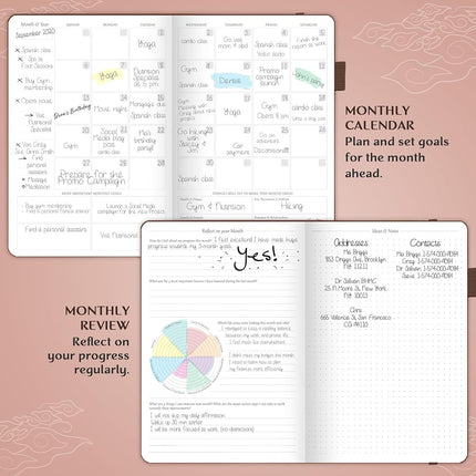 Legend Planner – Weekly & Monthly Life Planner to Hit Your Goals & Live Happier. Organizer Notebook & Productivity Journal. A5 (Dark Brown)
