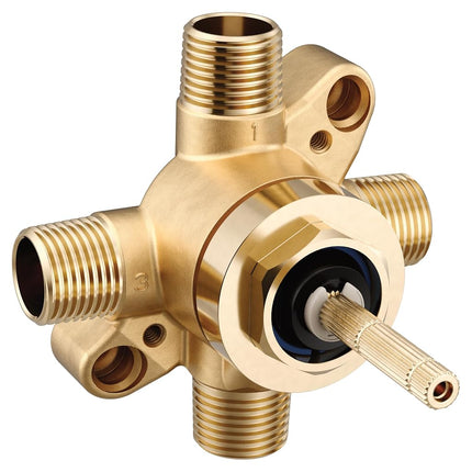 Moen U361CI M-Core 3 or 6 Function Transfer Valve with CC/IPS Connections, or Unfinished